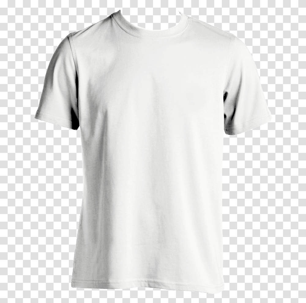 White T Shirt Template Active Shirt, Apparel, T-Shirt, Sleeve Transparent Png