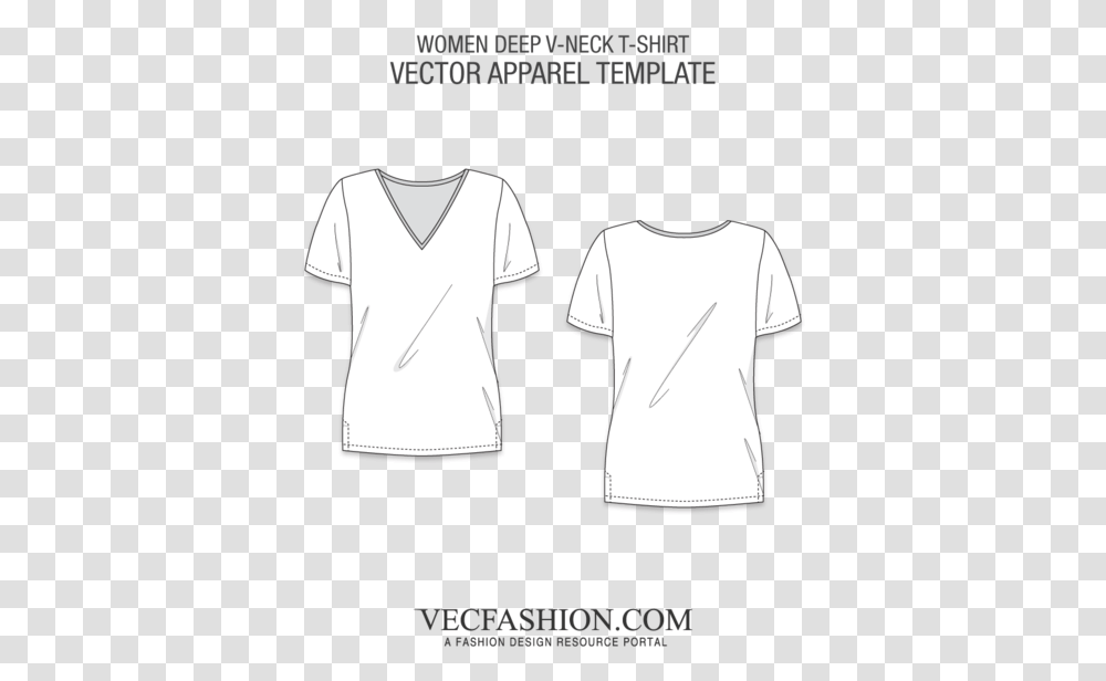 White T Shirt Template Owasp, Apparel, T-Shirt, Sleeve Transparent Png
