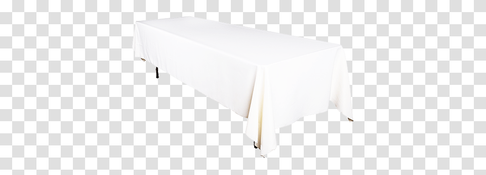 White Tables With Cloth, Tablecloth, Tent, Tabletop, Furniture Transparent Png
