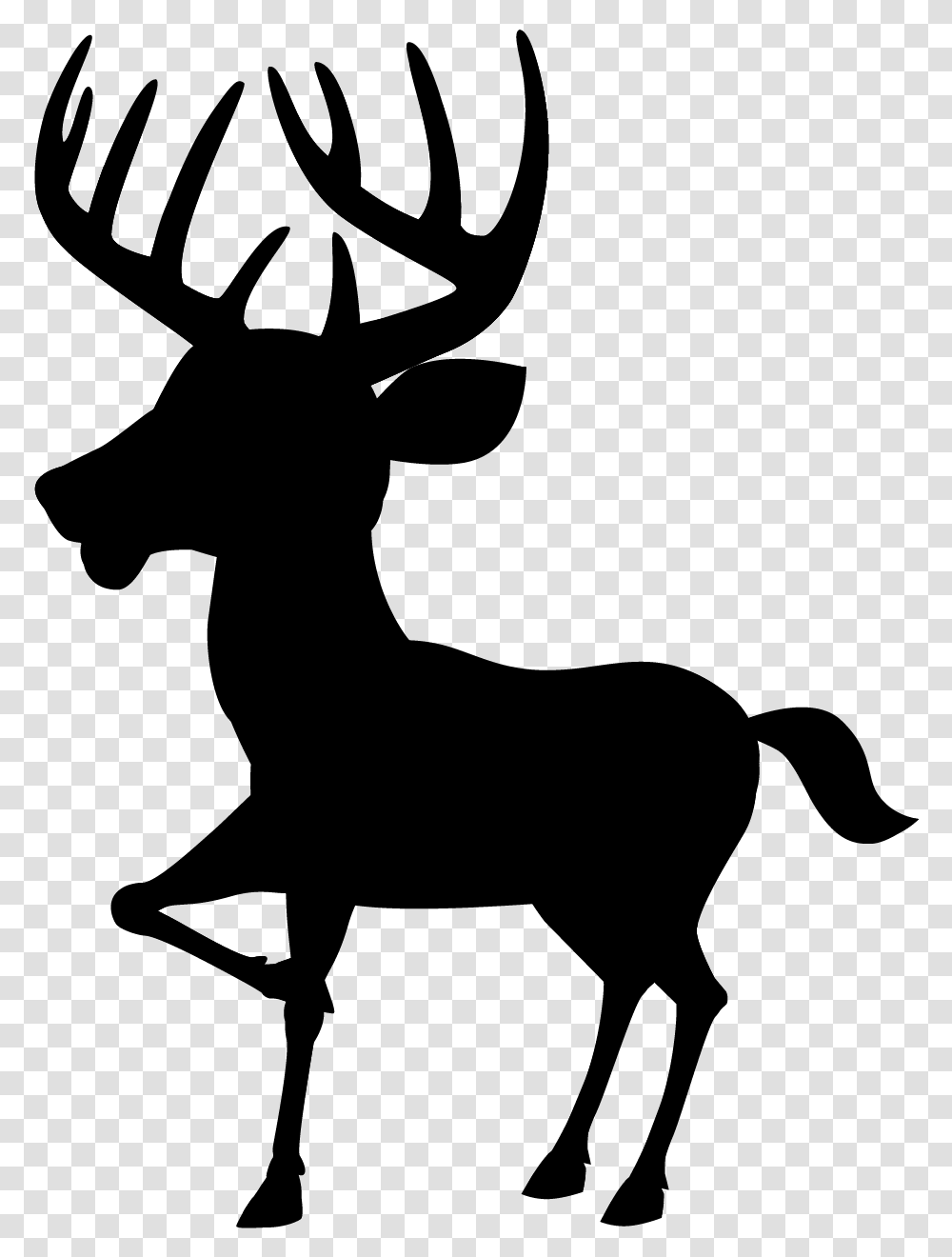 White Tailed Deer Vector Graphics Moose Clip Art Deer, Gray Transparent Png