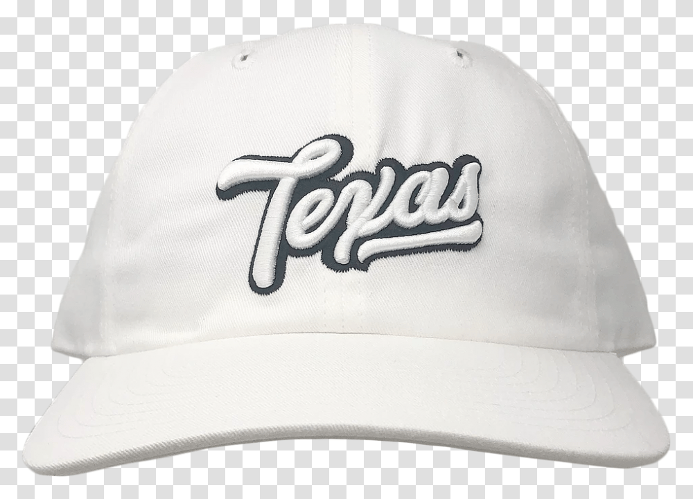 White Texas Dad Hat For Baseball, Clothing, Apparel, Baseball Cap, Swimwear Transparent Png