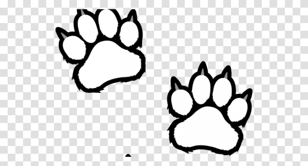 White Tiger Clipart Tiger Paw Clip Art Tiger Paws, Footprint, Stencil Transparent Png