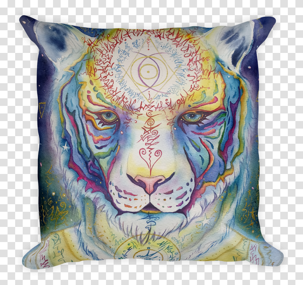 White Tiger Cushion, Pillow, Tattoo, Skin, Art Transparent Png