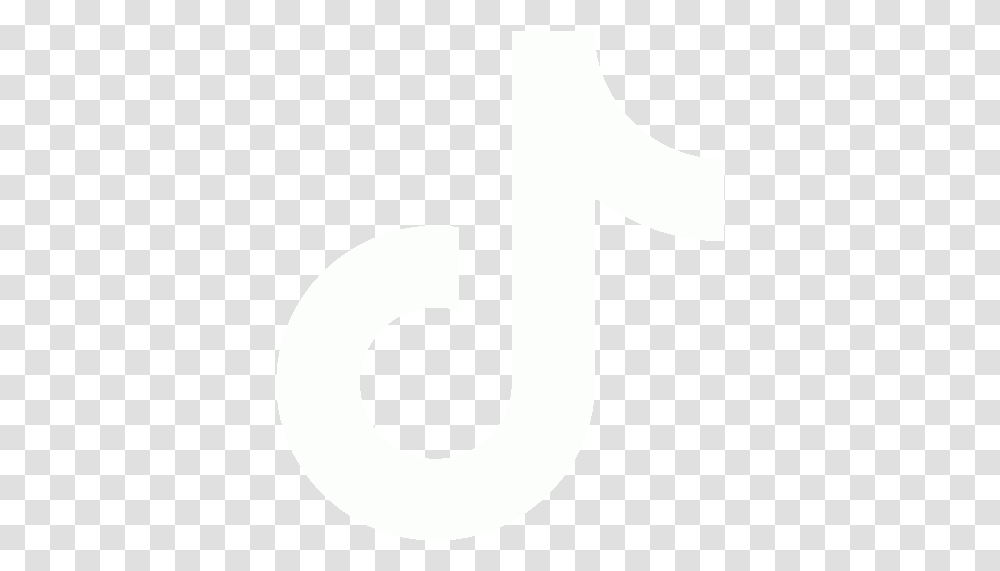 White Tiktok Icon Black And White Tiktok Logo, Text, Alphabet, Number, Symbol Transparent Png