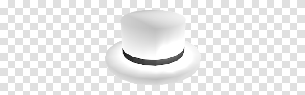 White Top Hat Jj5x5s Top Hat Roblox, Clothing, Apparel, Cowboy Hat, Sombrero Transparent Png