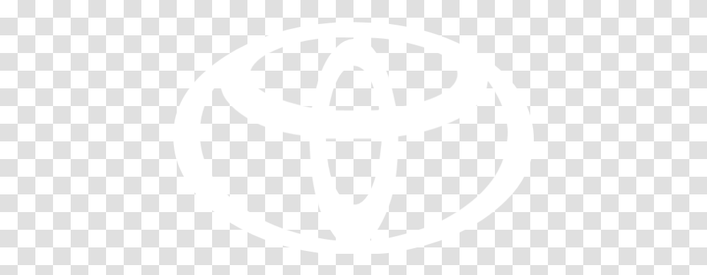 White Toyota Icon White Toyota Logo, Symbol, Trademark, Cross, Stencil Transparent Png