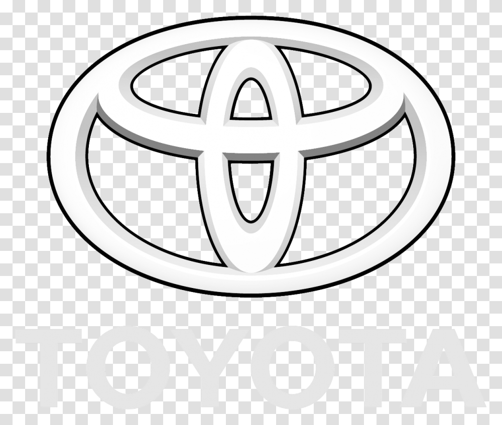 White Toyota Logo, Trademark, Soccer Ball, Football Transparent Png