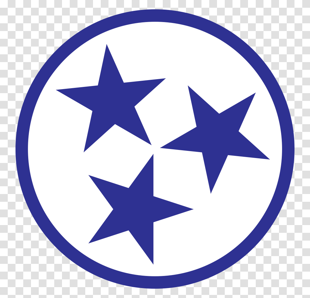 White Tri Star Blue Ring Tennessee Tri Star Transparent Png