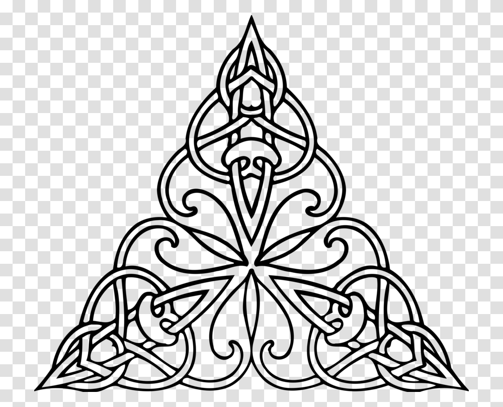 White Triangle Design In Triangle Drawing, Gray, World Of Warcraft Transparent Png