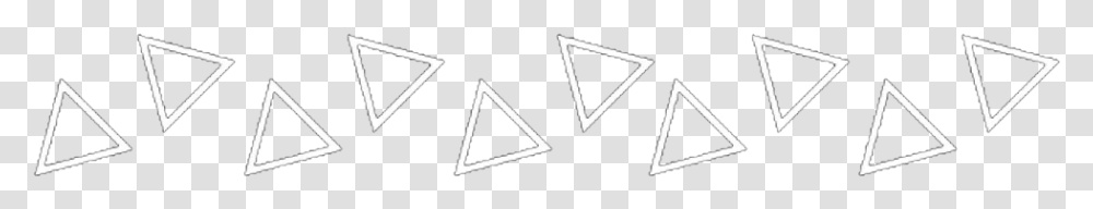 White Triangle Triangles Whitetriangle Underline Triangle, Star Symbol, Logo, Trademark Transparent Png