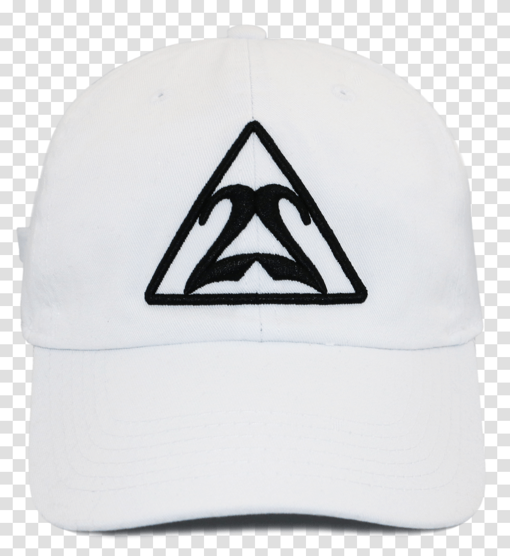 White Triangle With Black Outline Dad Hat Baseball Cap, Clothing, Apparel, Swimming Cap, Swimwear Transparent Png