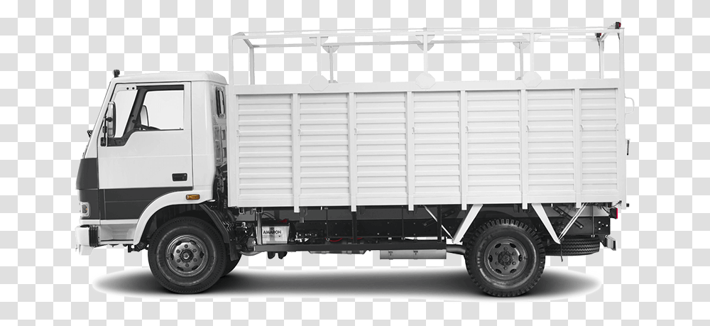 White Truck Tata 407 Lpt Truck, Vehicle, Transportation, Trailer Truck Transparent Png
