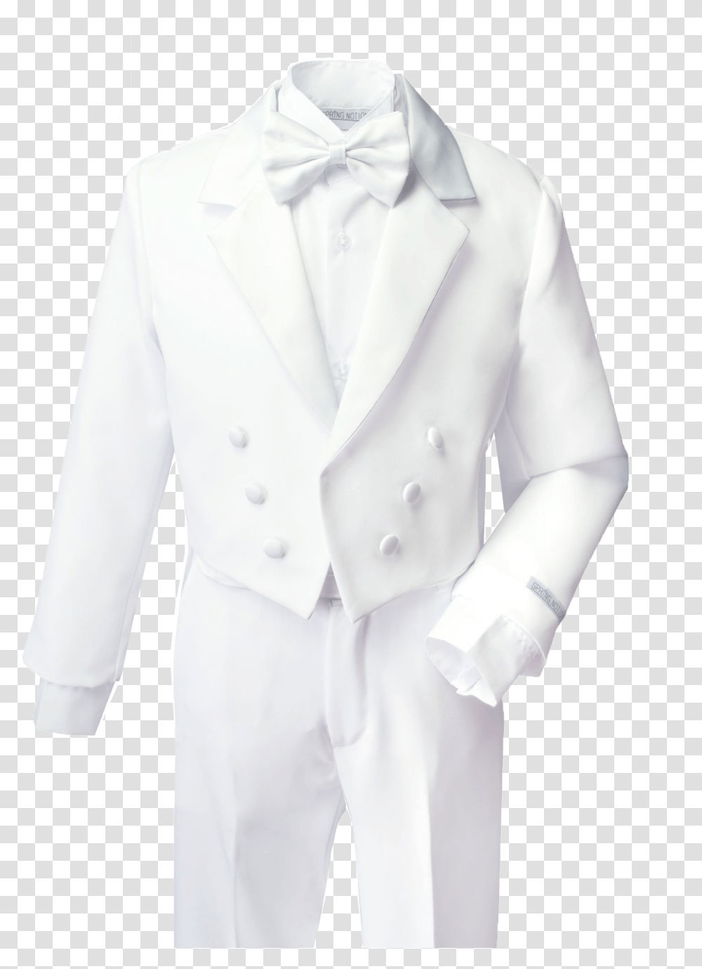 White Tuxedo Suit Image Black, Clothing, Apparel, Person, Human Transparent Png