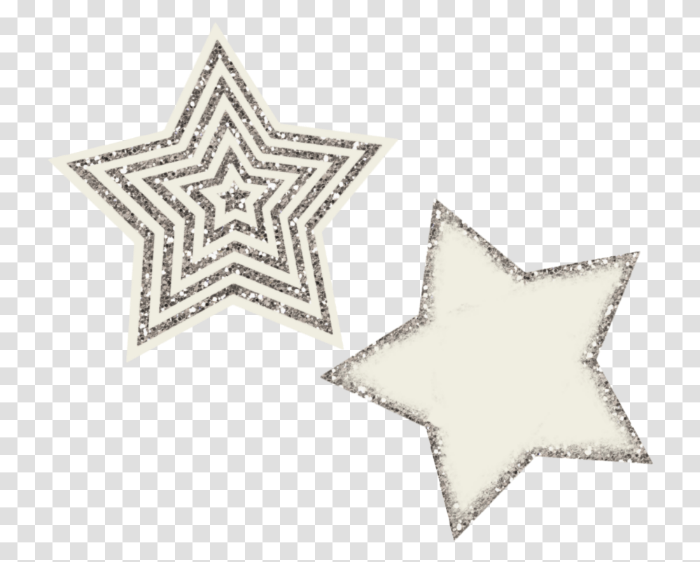 White Twinkling Stars Silver Glitter Sky Mary And Joseph Nativity, Star Symbol, Cross Transparent Png