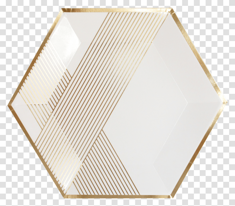 White & Gold Large Plates Hexagon Plates, Rug, Tabletop, Paper, Electronics Transparent Png