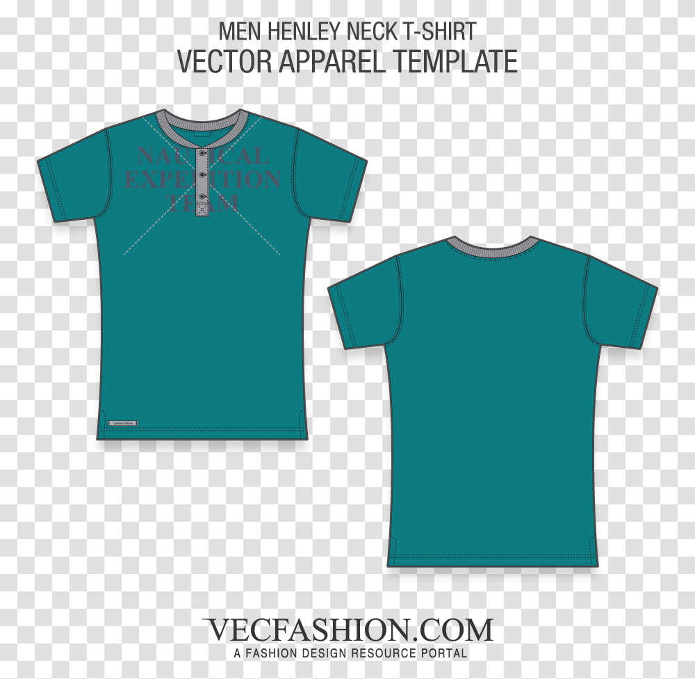 White V Neck T Shirt Template For Kids Shirt, Apparel, T-Shirt, Sleeve Transparent Png