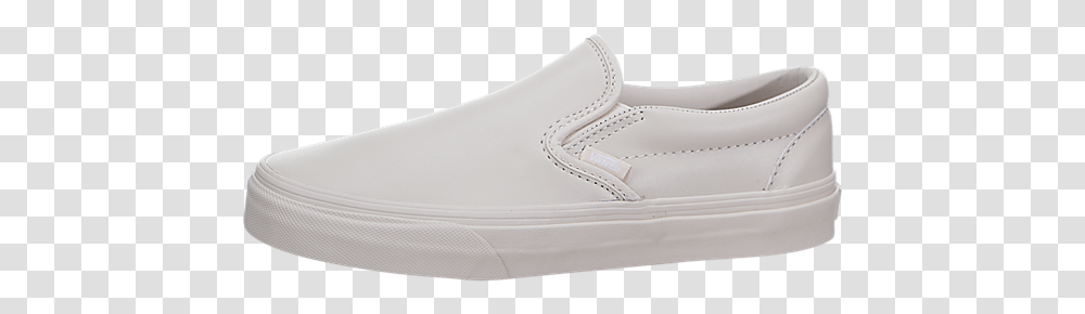 White Vans Slip On Shoe, Apparel, Footwear, Sneaker Transparent Png