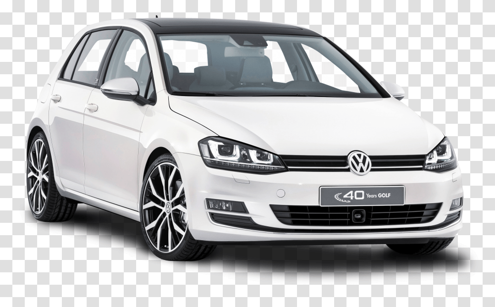 White Volkswagen Golf Car Image Volkswagen Golf, Sedan, Vehicle, Transportation, Automobile Transparent Png