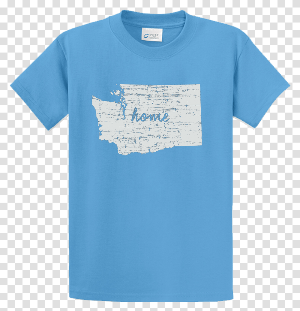 White Wa State Home Shirt T Shirt, Apparel, T-Shirt, Sleeve Transparent Png