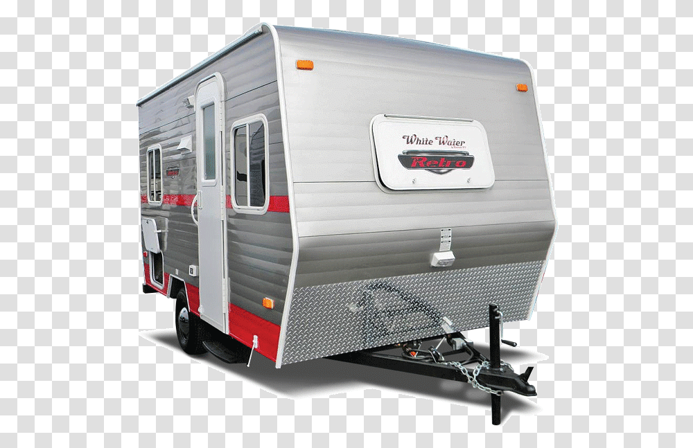 White Water Retro Trailer, Rv, Van, Vehicle, Transportation Transparent Png