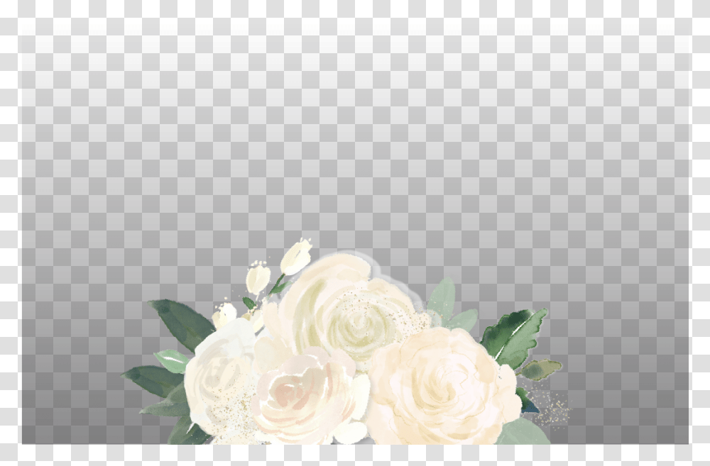 White Watercolor Flowers Garden Roses, Floral Design, Pattern Transparent Png