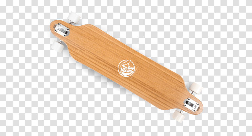 White Wave Bamboo Longboard, Skateboard, Sport, Sports, Wood Transparent Png