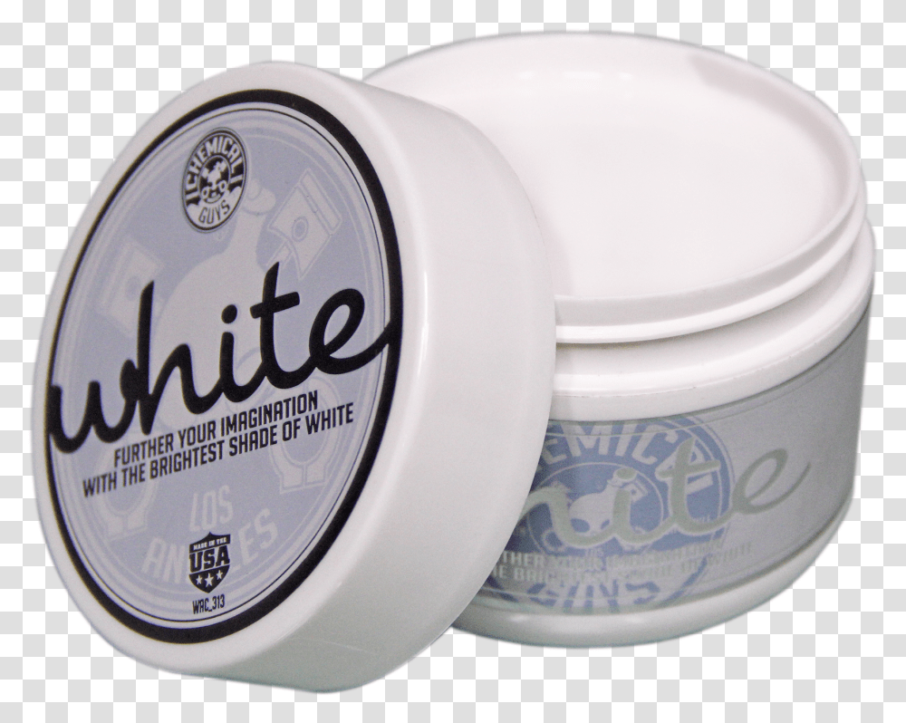 White Wax For White And Light Colored Cars Chemical Guys White, Cosmetics, Face Makeup, Tape, Bottle Transparent Png