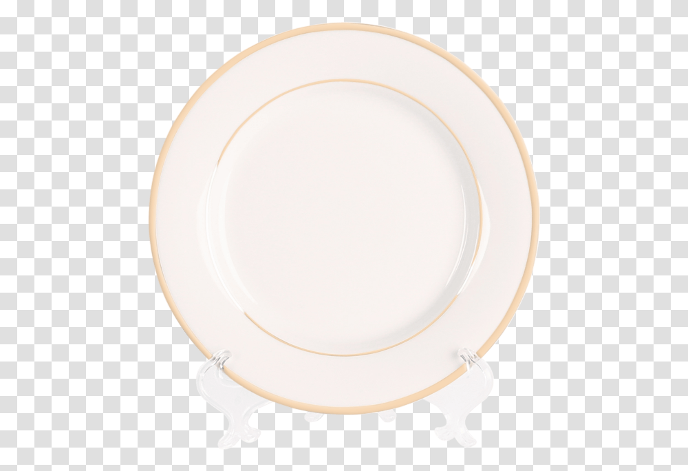 White With Gold Border Bread Plate 6