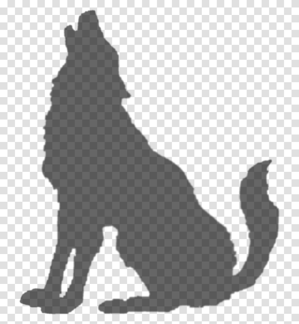 White Wolf Favicon Silhouette Of A Wolf, Gray, World Of Warcraft Transparent Png