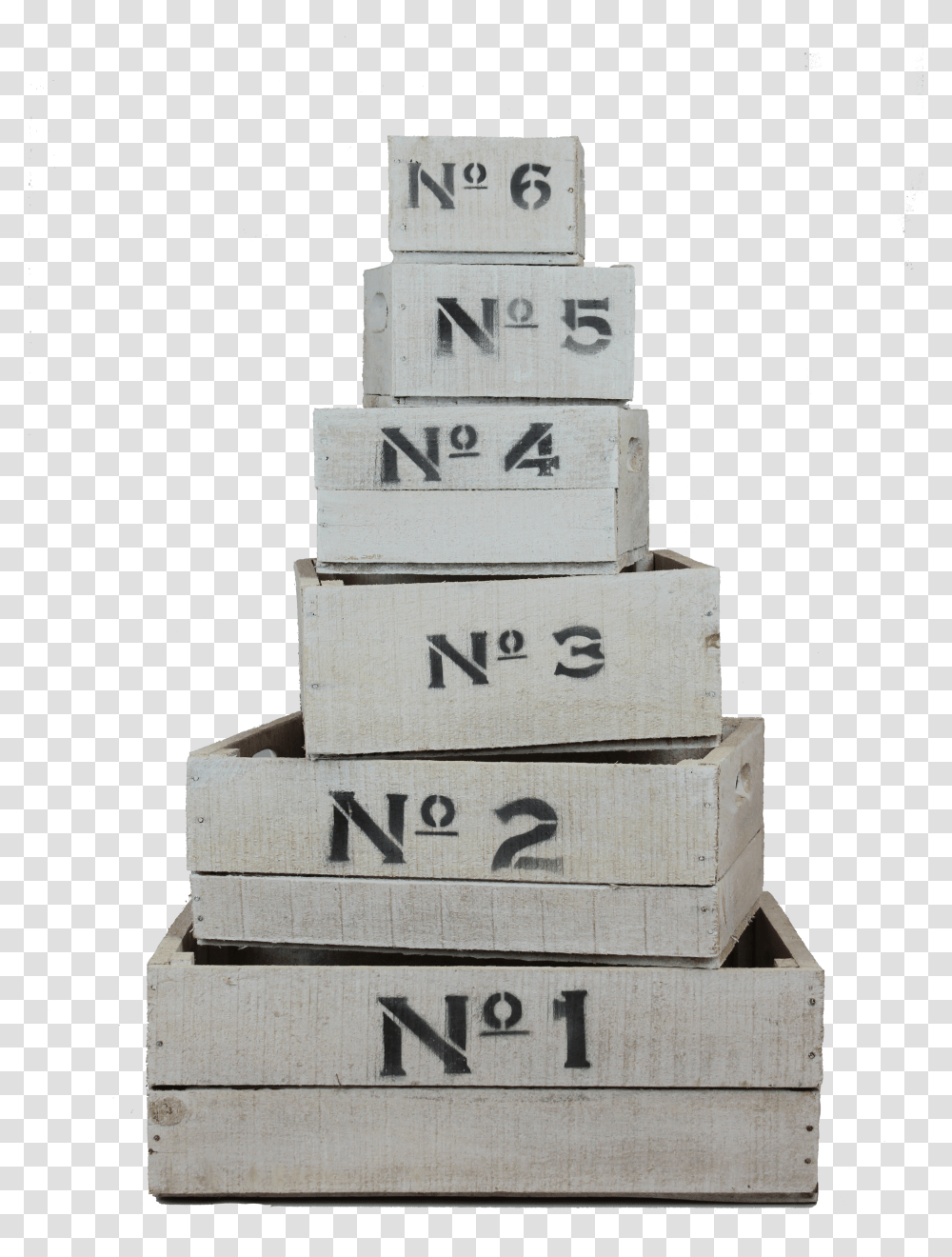 White Wooden Number Crates Plank Transparent Png