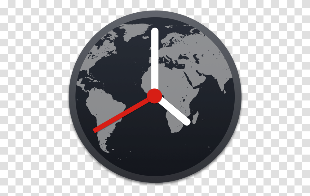 White World Map On Black Background, Analog Clock, Outer Space, Astronomy, Universe Transparent Png