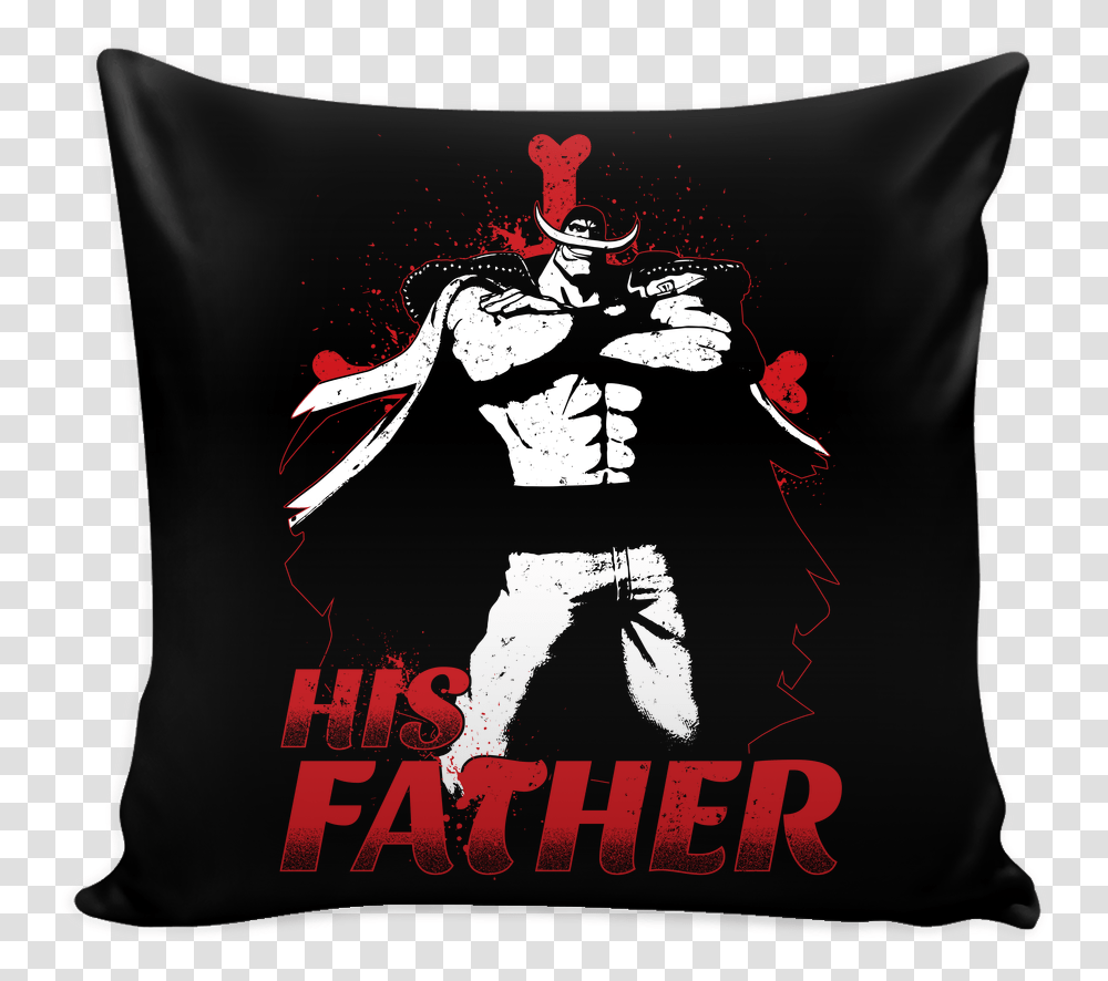 Whitebeard One Piece White Beard Father And Son Pillow T Shirt Cool Roblox, Cushion, Clothing, Hand, Stencil Transparent Png