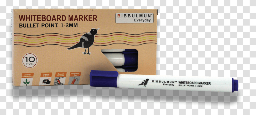 Whiteboard Marker Bullet Point Blue 12 Pack Parrot, Bird, Animal Transparent Png