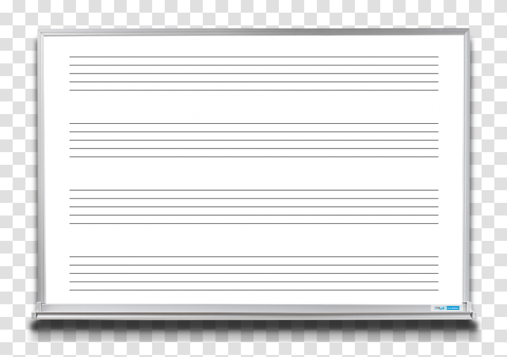 Whiteboard With Printed Lines Charts Everwhite Whiteboards, Document, Page, Paper Transparent Png
