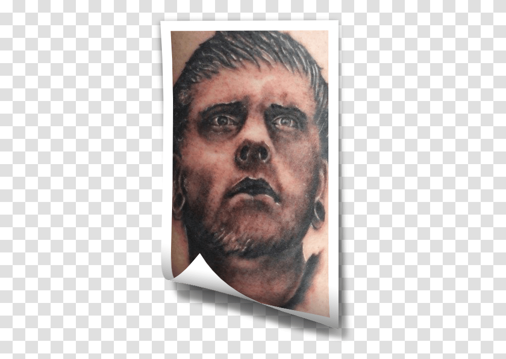 Whitechapel Bent Portrait Tattoo White Chapel Tattoo, Skin, Face, Person, Human Transparent Png