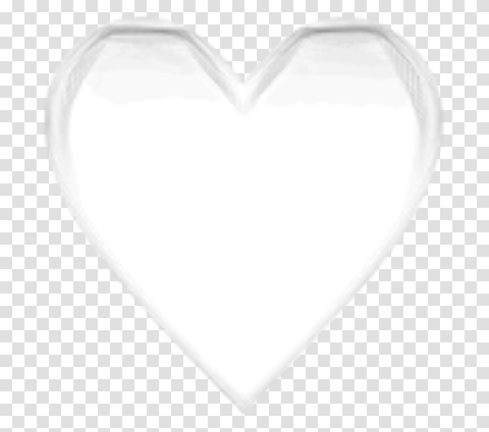 Whiteheart Whiteemoji Emoji Heart Heart, Balloon, Pillow, Cushion, Plectrum Transparent Png