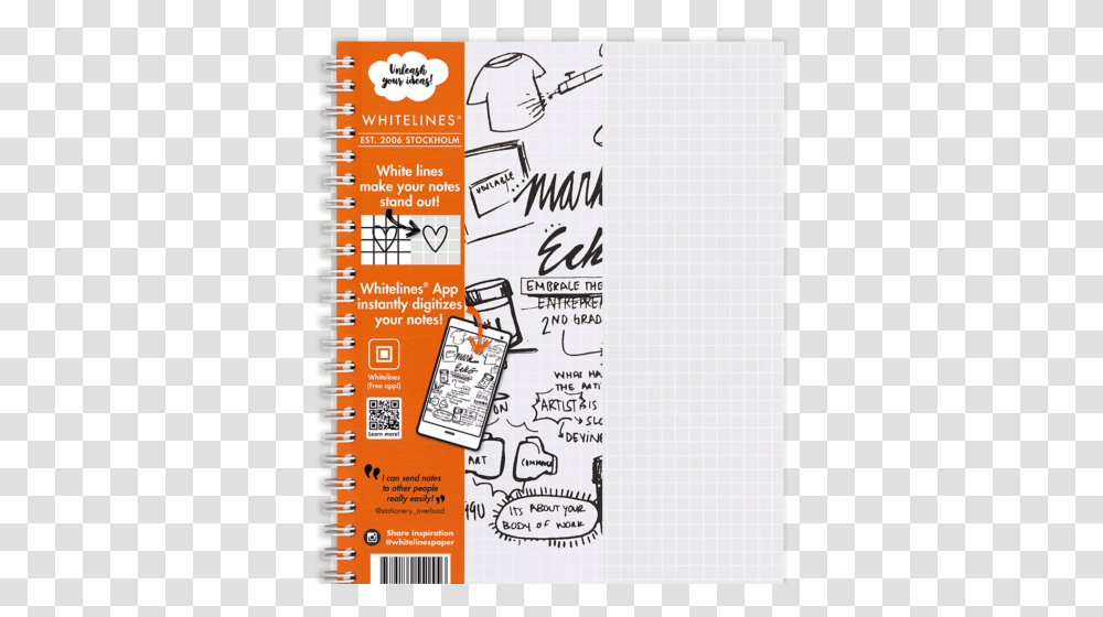Whitelines Notebook Staples, Label, Poster, Advertisement Transparent Png