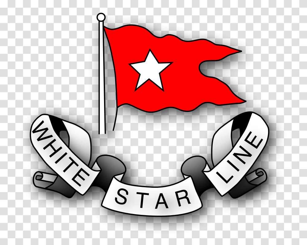 Whitestarlogo White Star Line Logo, Symbol, Star Symbol, Flag, Emblem Transparent Png
