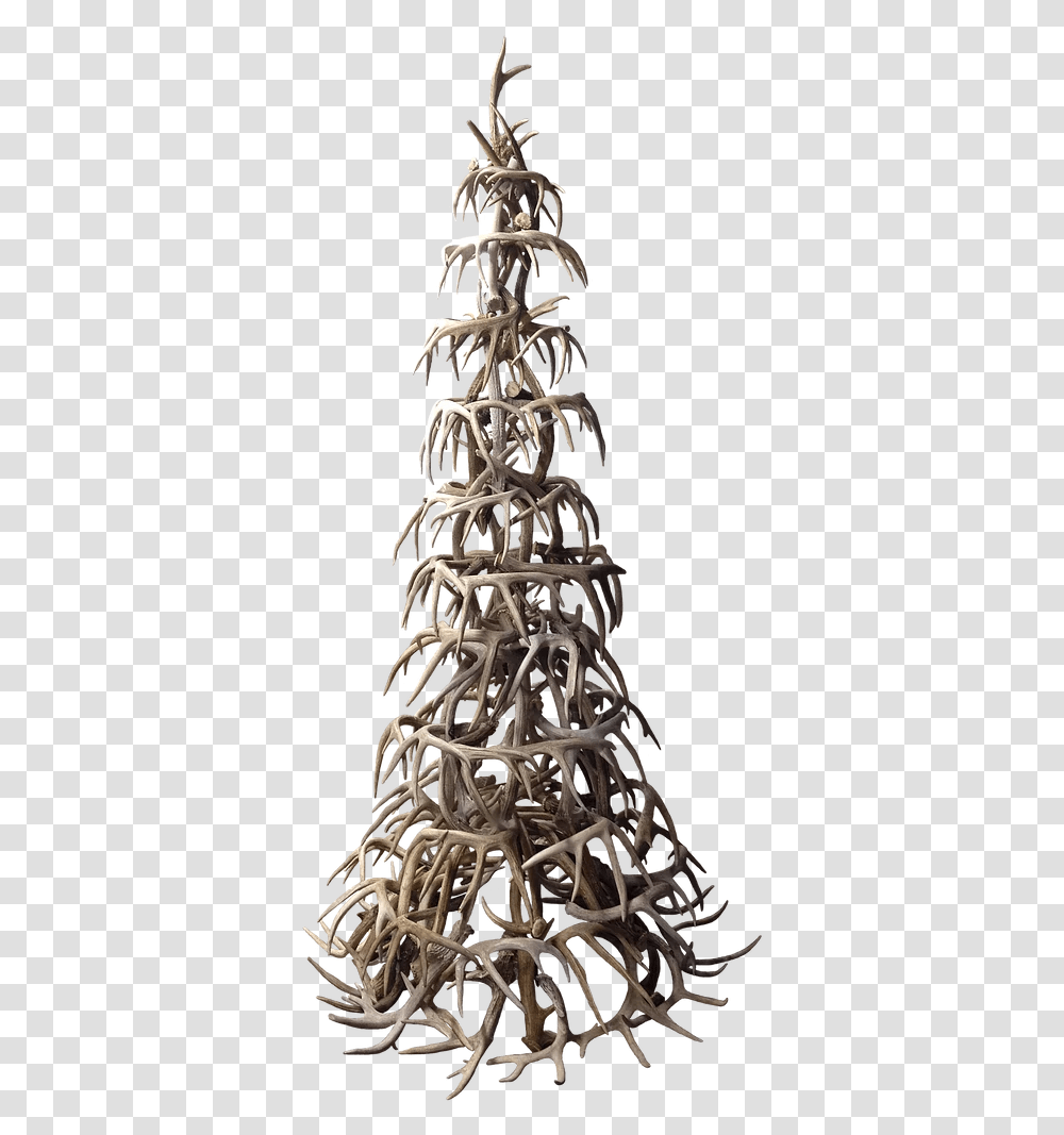 Whitetail Antler Christmas Tree Vertical, Plant Transparent Png