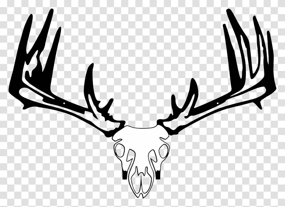 Whitetail Deer Skull Drawings Bowtech Bow Holder, Logo, Trademark, Emblem Transparent Png