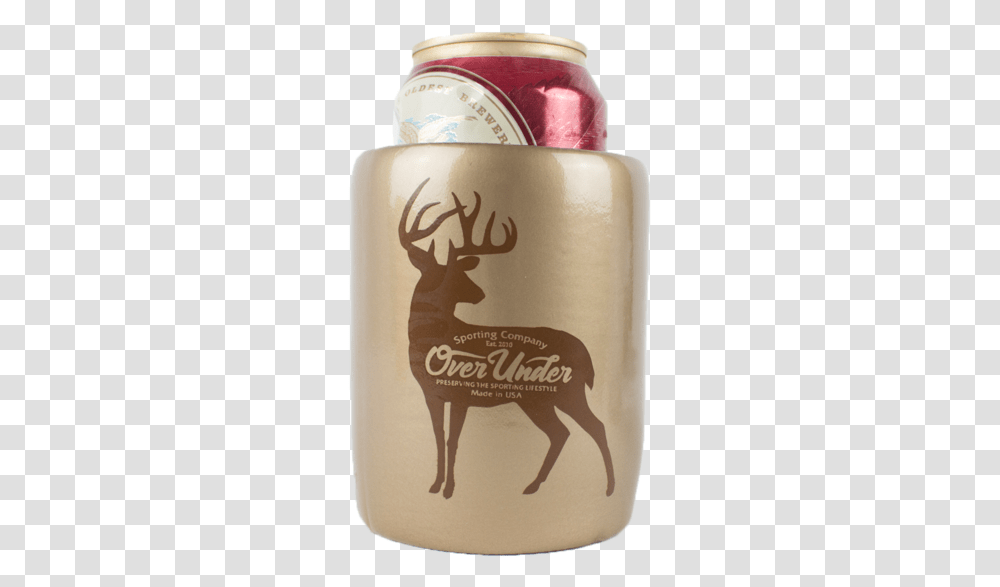 Whitetail Silhouette Kan Kooler Elk, Bottle, Beverage, Drink, Alcohol Transparent Png