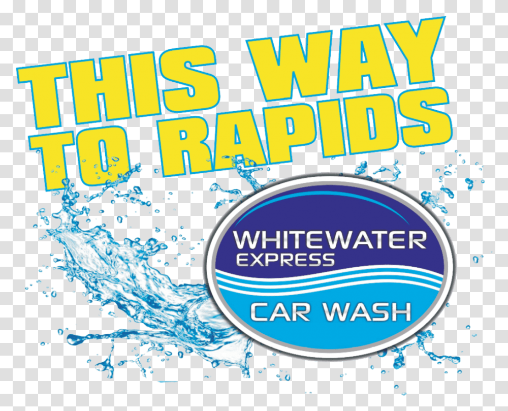 Whitewater Express Your Neighborhood Car Wash In Cypress Liquid Gold Paint Splash, Poster, Advertisement, Text, Paper Transparent Png