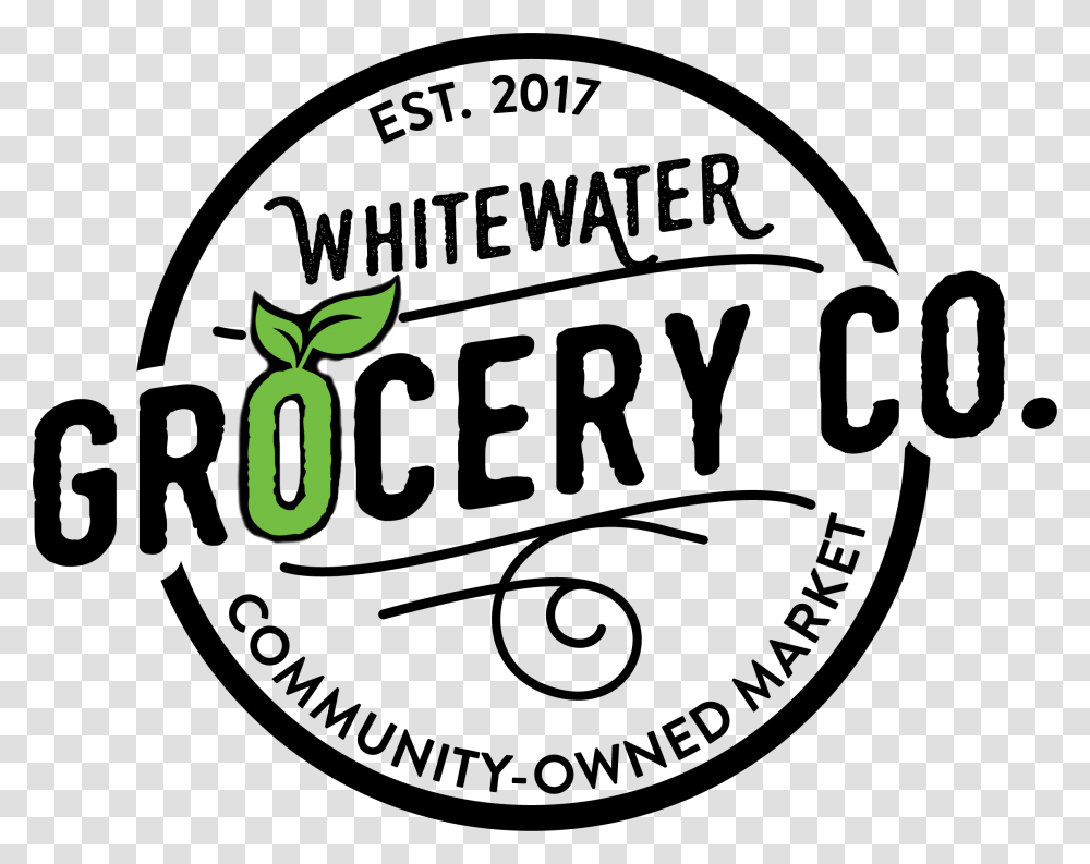 Whitewater Grocery Co, Label, Sticker, Logo Transparent Png