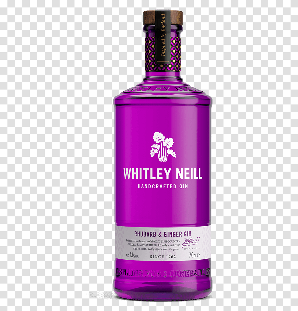 Whitley Neill Rhubarb And Ginger Gin, Liquor, Alcohol, Beverage, Drink Transparent Png