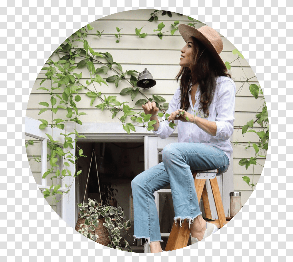 Whitney New Photos The Jungalow, Person, Plant, Hat Transparent Png