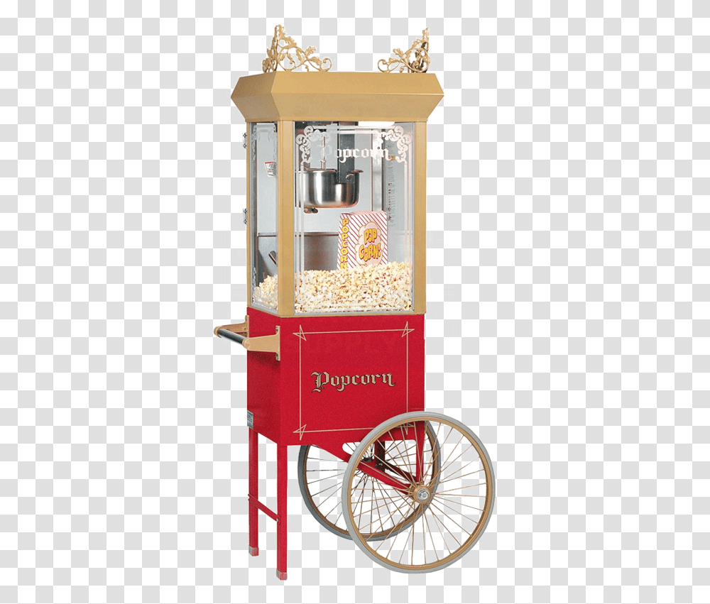 Whiz Bang Old Fashioned Popcorn Cart Popcorn Popping Machine Gif, Food, Gas Pump Transparent Png