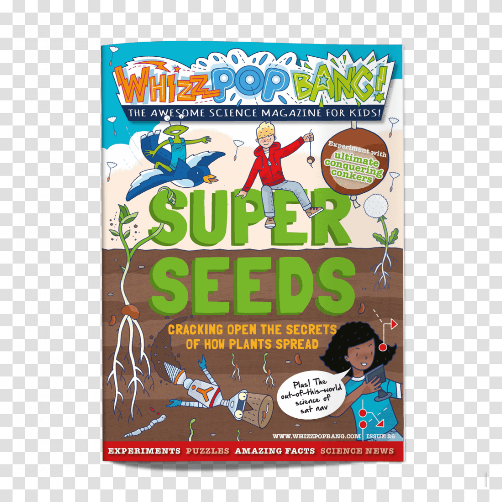Whizz Pop Bang Science Magazine For Kids Issue 26 Super, Advertisement, Poster, Flyer, Paper Transparent Png