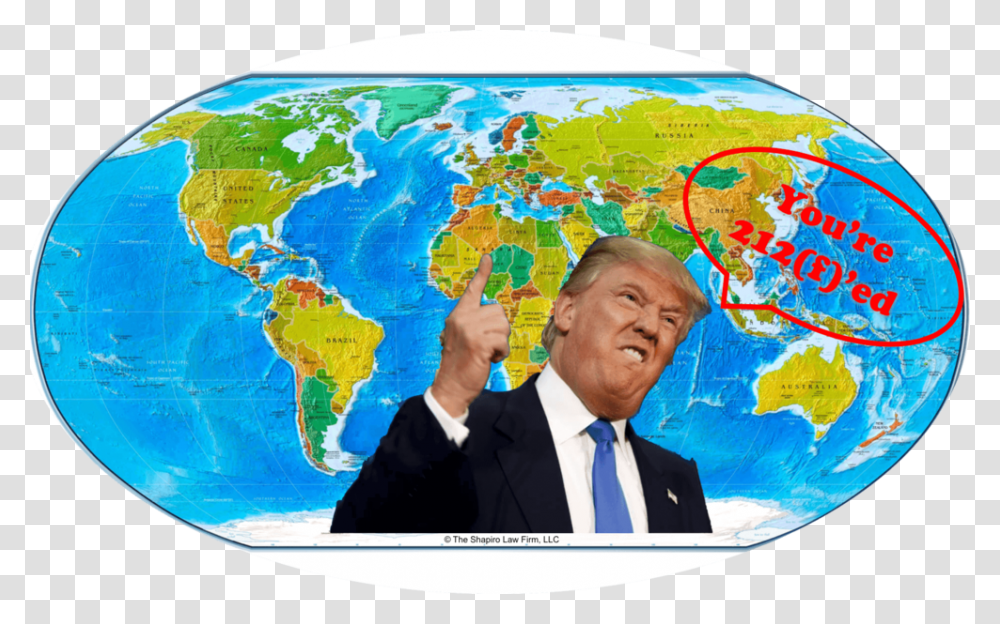 Who Did President Trump 212 Today, Suit, Tie, Person, Map Transparent Png