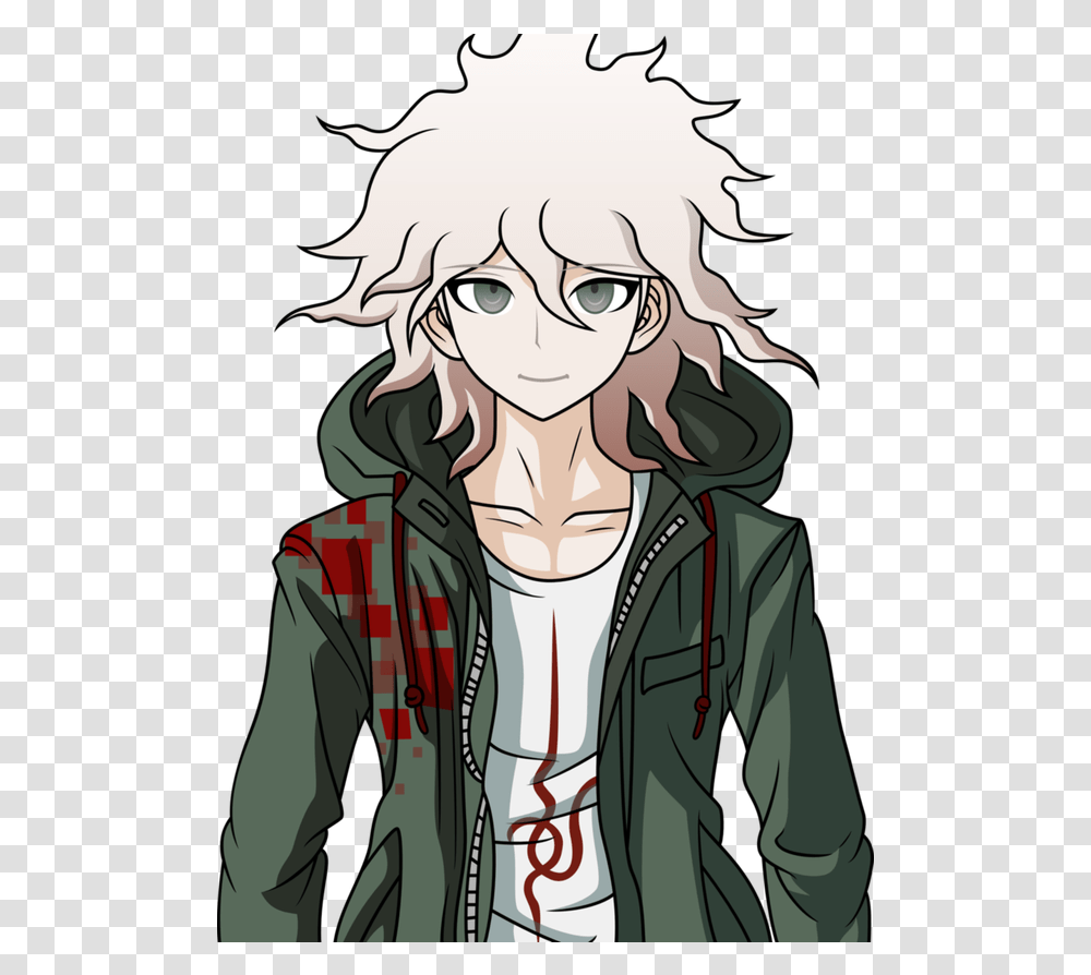 Who Is The Most Powerful Anime Character By Definition Of Nagito Komaeda Sprites, Manga, Comics, Book, Clothing Transparent Png