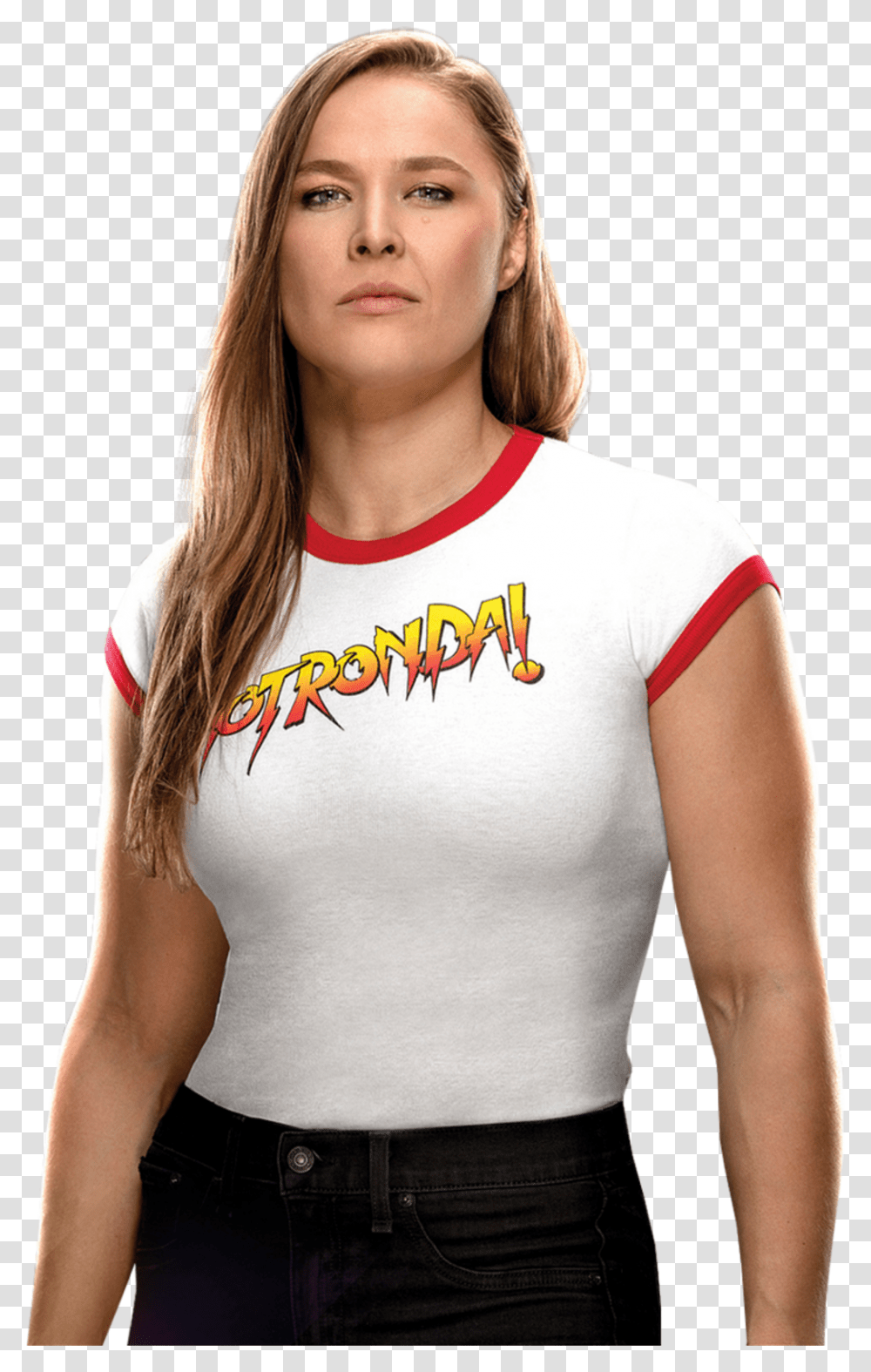 Who Likes The Present Version Of Wwe Ronda Rousey, Clothing, Person, Sleeve, Hat Transparent Png